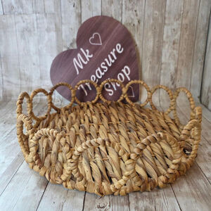 Home Accents Woven Basket Beige Brown